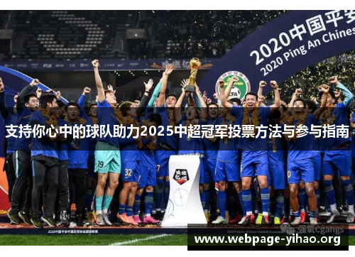 支持你心中的球队助力2025中超冠军投票方法与参与指南 支持你心中的球队助力2025中超冠军投票方法与参与指南